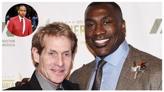 Shannon Sharpe, Skip Bayless and Stephen A. Smith all on First Take.