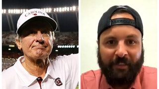 Former USC quarterback Stephen Garcia says Steve Spurrier always knew the spread. (Credit: Getty Images and Screenshot/Twitter Video https://twitter.com/TheSpursUpShow/status/1569471332617801729)
