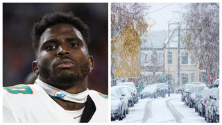 TYREEK HILL WEATHER COLD SNOW
