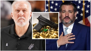 Senator Ted Cruz hits back at Gregg Popovich over anti-gun comments. (Credit: Getty Images)