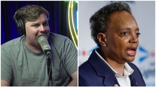 Comedy superstar Tim Dillon roasts Lori Lightfoot. (Credit: YouTube Screenshot/https://www.youtube.com/watch?v=oHbb4Plknpo and Getty Images)