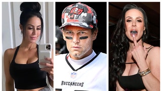 Porn legend Kendra Lust reacts to Tom Brady's NFL/military comparison. (Credit: Getty Images, Kendra Lust/Instagram)