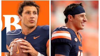 Former Syracuse quarterback Tommy DeVito wins Illinois QB battle. (Credit: Getty Images and Illinois Football Twitter)
