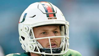 Miami quarterback Tyler Van Dyke prefers playing road games. (Photo by Samuel Lewis/Icon Sportswire via Getty Images)