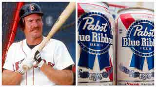 wade boggs pabst blue ribbon
