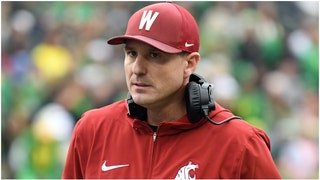 Washington State coach Jake Dickert says program can't compete with other major schools in the NIL space. (Credit: Getty Images)