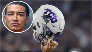 Former TCU football player Wes Smith was shot and killed Friday. He was shot outside of a bar. Matthew Purdy is in custody. (Credit: Getty Images and Fort Worth Police)