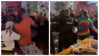 Woman Tosses A Stool During A Bar Fight Involving Bengals Fans That Required A SWAT Team To Break It Up