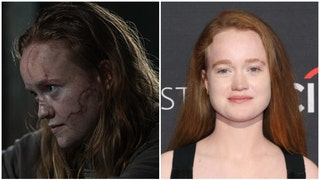 "Yellowjackets" star Liv Hewson won't be considered for an Emmy because there's no non-binary category. (Credit: Getty Images and Showtime)