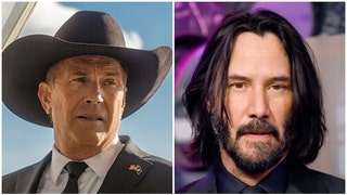 Star actor Keanu Reeves open to joining "Yellowstone." (Credit: Getty Images and Paramount Network)