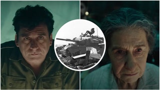 "Golda" trailer with Yom Kippur trailer released. (Credit: Getty Images and YouTube Screenshot/https://www.youtube.com/watch?v=unW5w6JCEb8)