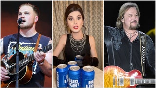 Bud Light/Dylan Mulvaney collaboration fractures country music. (Credit: Instagram and Getty Images)