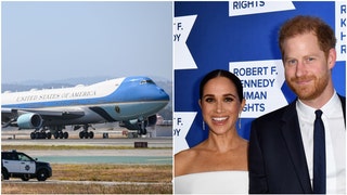 Prince Harry and Meghan Markle, Air Force One