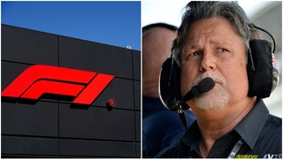 F1 logo and Michael Andretti