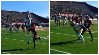 Army's Isaiah Alston makes crazy catch.