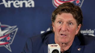 Mike Babcock head coach of the Columbus BLue Jackets