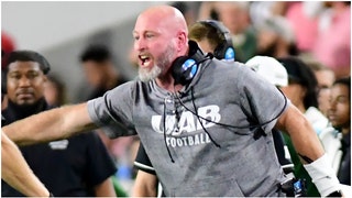 Trent Dilfer isn't pleased with the behavior he exhibited during a Saturday loss to Tulane. He said he regrets the situation. (Credit: Getty Images)