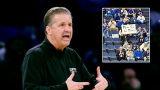 Fan With Anti-John Calipari Sign Quickly Gets Ejected From Rupp Arena