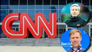 CNN Shows Megan Rapinoe - Alexi Lalas Graphic, Fails Miserably