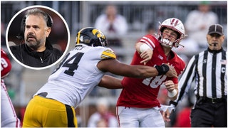 Nebraska coach Matt Rhule claimed the ugly Wisconsin/Iowa game was "beautiful." It was one of the worst games ever played. (Credit: Getty Images)