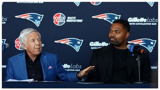 New Patriots coach Jerod Mayo stepped up and saved Robert Kraft from a sticky situation.