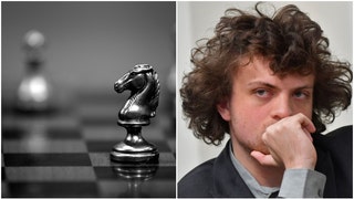 Chess board and Hans Niemann