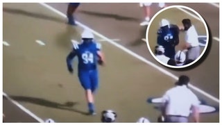 High school football coach fired after punching player.