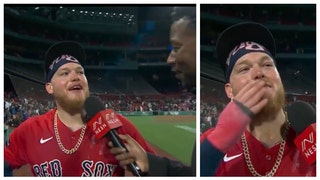 Alex Verdugo was a cussing machine after Red Sox win.