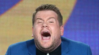 Comedian James Corden is no longer banned from Balthazar after alleged poor behavior. (Photo by Frederick M. Brown/Getty Images)