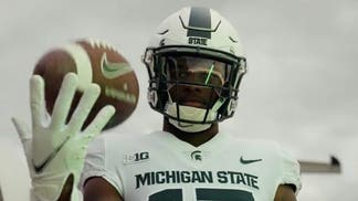 MSU will wear white uniforms against Washington Saturday. (Credit: Screenshot/Twitter Video https://twitter.com/MSU_Football/status/1570548018876645378)