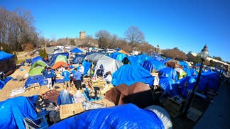 Krzyzewskiville On Duke Campus