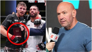Dana White is fully supportive of Bryce Mitchell's decision to bring a Bible into the octagon. He said fighters can say what they want. (Credit: Getty Images)