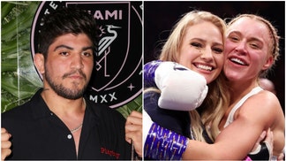 Dillon Danis chokes out Elle Brooke. (Credit: Getty Images)