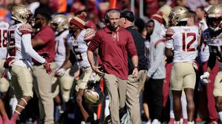 FSU head coach Mike Norvell on sidelines