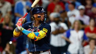 Ronald Acuna Jr hitting for Atlanta Braves