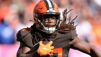 Will the Los Angeles Rams trade for RB Kareem Hunt? (Photo by Gregory Shamus/Getty Images)