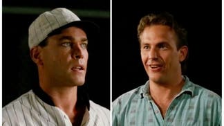 Kevin Costner honors Ray Liotta during the Field of Dreams game with a powerful tribute. (Credit: Screenshot/Twitter Video https://twitter.com/MLBONFOX/status/1557854691740065795)