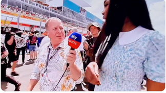 Miami Grand Prix reporter Martin Brundle gets awkward with Venus Williams