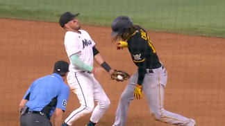 Marlins' Miguel Rojas Loses Tooth After Tagging Base Runner