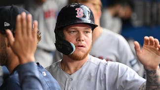 Alex Verdugo Alex Cora Jonathan Papelbon