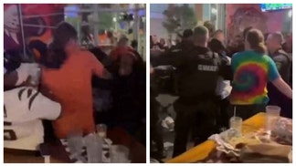 Woman Tosses A Stool During A Bar Fight Involving Bengals Fans That Required A SWAT Team To Break It Up