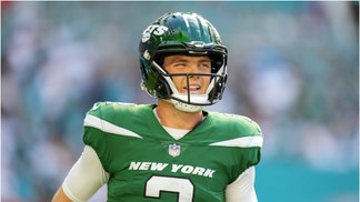 Zach Wilson apparently suffered serious head trauma during the loss to Miami, according to his mother. His vision was messed up. (Credit: Getty Images)