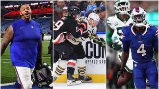 Buffalo Bills OL Dion Dawkns, Bruins-Sabres, and RB James Cook