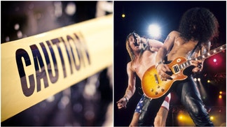 Guns N' Roses and caution tape