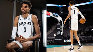 victor-wembanyama-tim-duncan-david-robinson-viral-tall-height-shoot-around-jumper