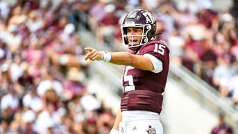 Texas A&M QB Connor Weigman was injured in the first half against Auburn