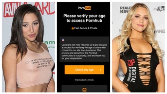 Louisiana porn law is now in effect. The law requires age verification. (Credit: Getty Images and Twitter Video Screenshot/https://twitter.com/fodderyfodder/status/1610014207533060099)