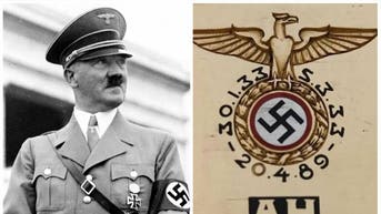 Hitler's gold watch sells for $1.1 million. (Credit: Getty Images and Alexander Historical Auctions)