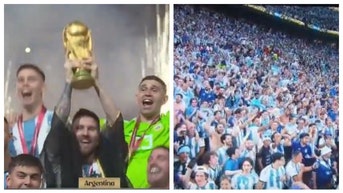 Argentina Fan Celebrates World Cup Win Topless