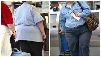 Heavy airline passengers